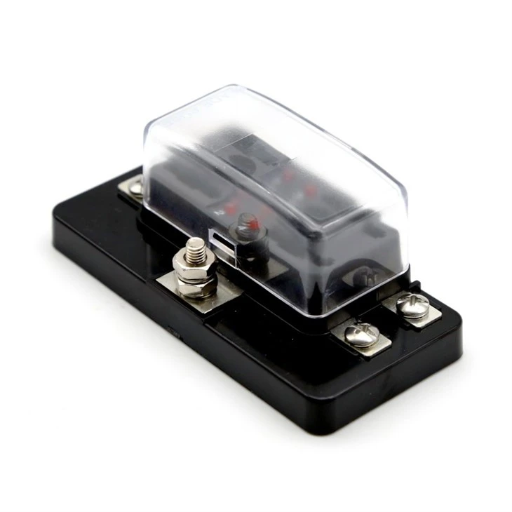 4 circuit Blade Fuse Holder with LED for Cars