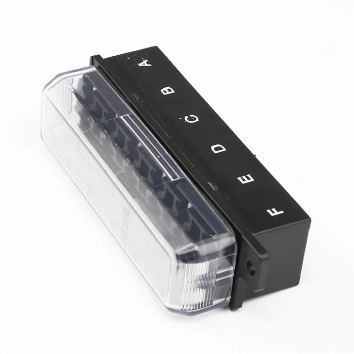 6 Input Output 8 In 8 Out Multi Way ATY ATO ATC Medium Middle Standard Blade Universal Fuse Block Box For Car Auto Automotive